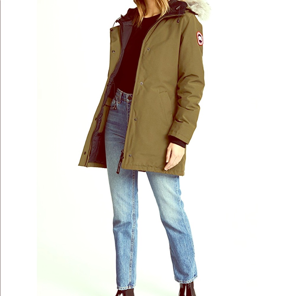 Olive green Canada Goose - size large- Victoria
